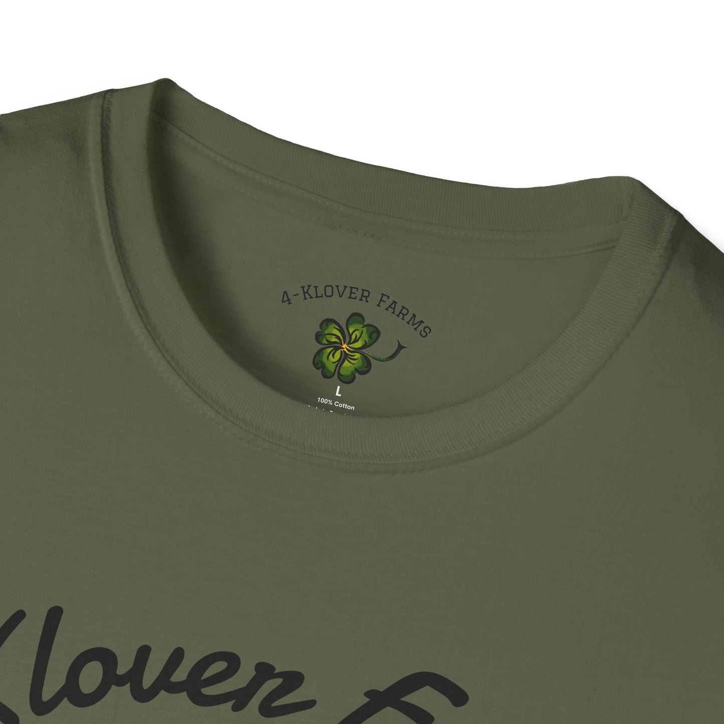4-Klover Farm T-Shirt, Casual Wear, Gift for Farmers, Eco-Friendly Fashion