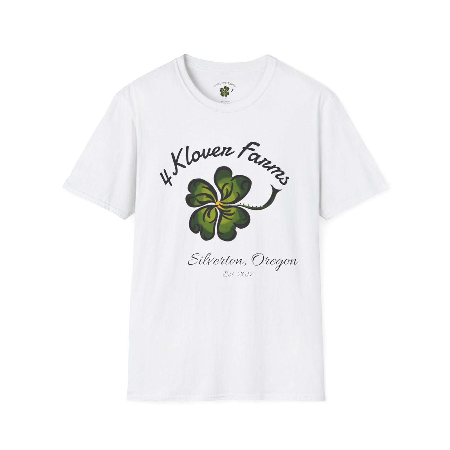4-Klover Farm T-Shirt, Casual Wear, Gift for Farmers, Eco-Friendly Fashion