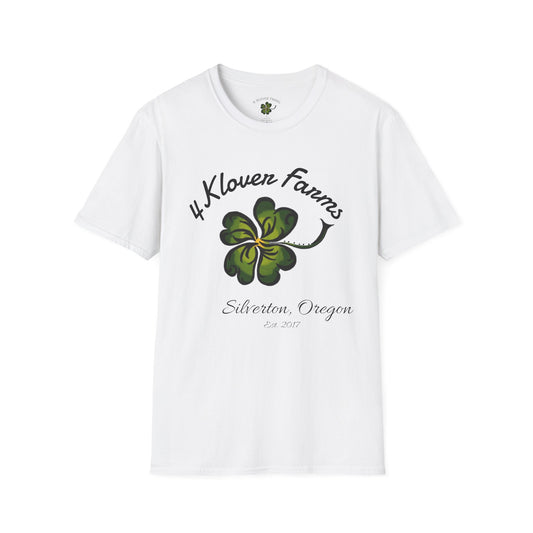 4-Klover Farm T-Shirt, Casual Wear, Gift for Farmers, Eco-Friendly Fashion