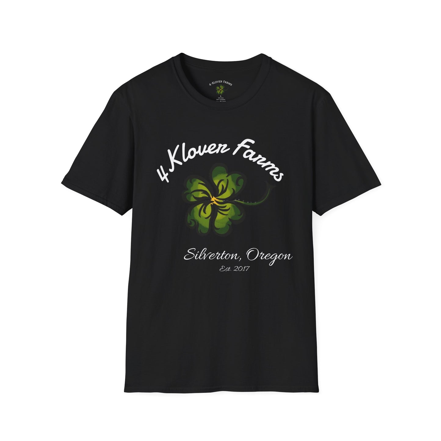 4-Klover Farm T-Shirt, Casual Wear, Gift for Farmers, Eco-Friendly Fashion