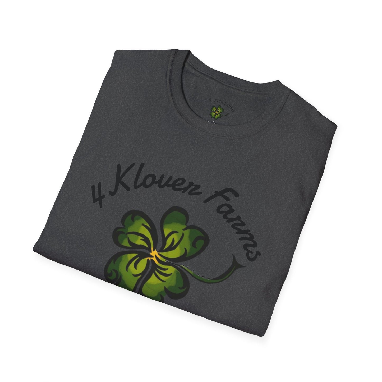 4-Klover Farm T-Shirt, Casual Wear, Gift for Farmers, Eco-Friendly Fashion