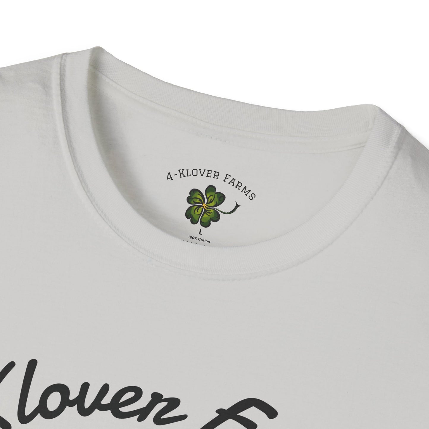 4-Klover Farm T-Shirt, Casual Wear, Gift for Farmers, Eco-Friendly Fashion