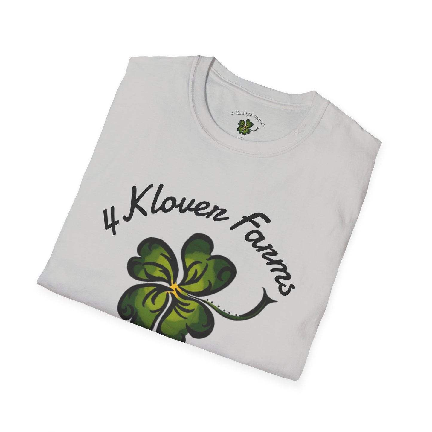 4-Klover Farm T-Shirt, Casual Wear, Gift for Farmers, Eco-Friendly Fashion