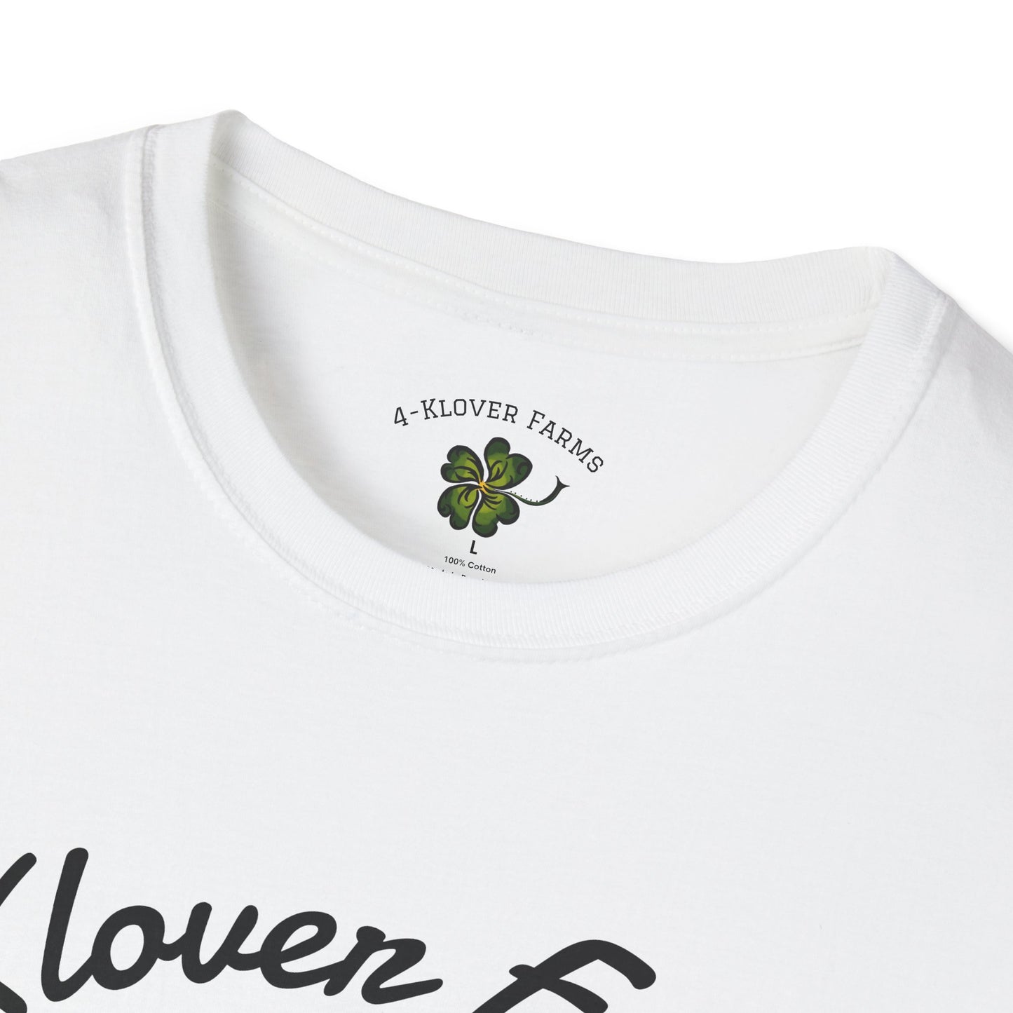 4-Klover Farm T-Shirt, Casual Wear, Gift for Farmers, Eco-Friendly Fashion