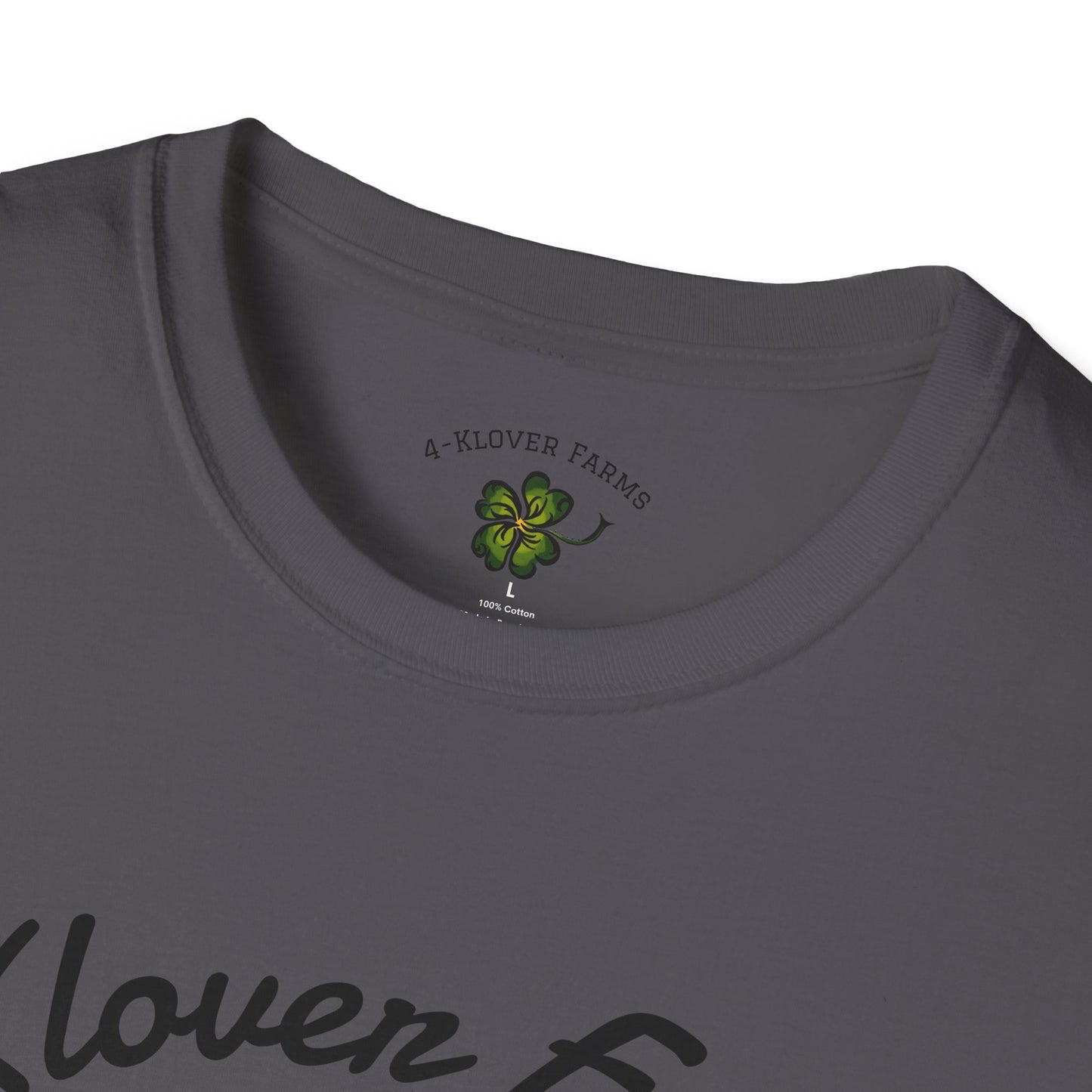 4-Klover Farm T-Shirt, Casual Wear, Gift for Farmers, Eco-Friendly Fashion