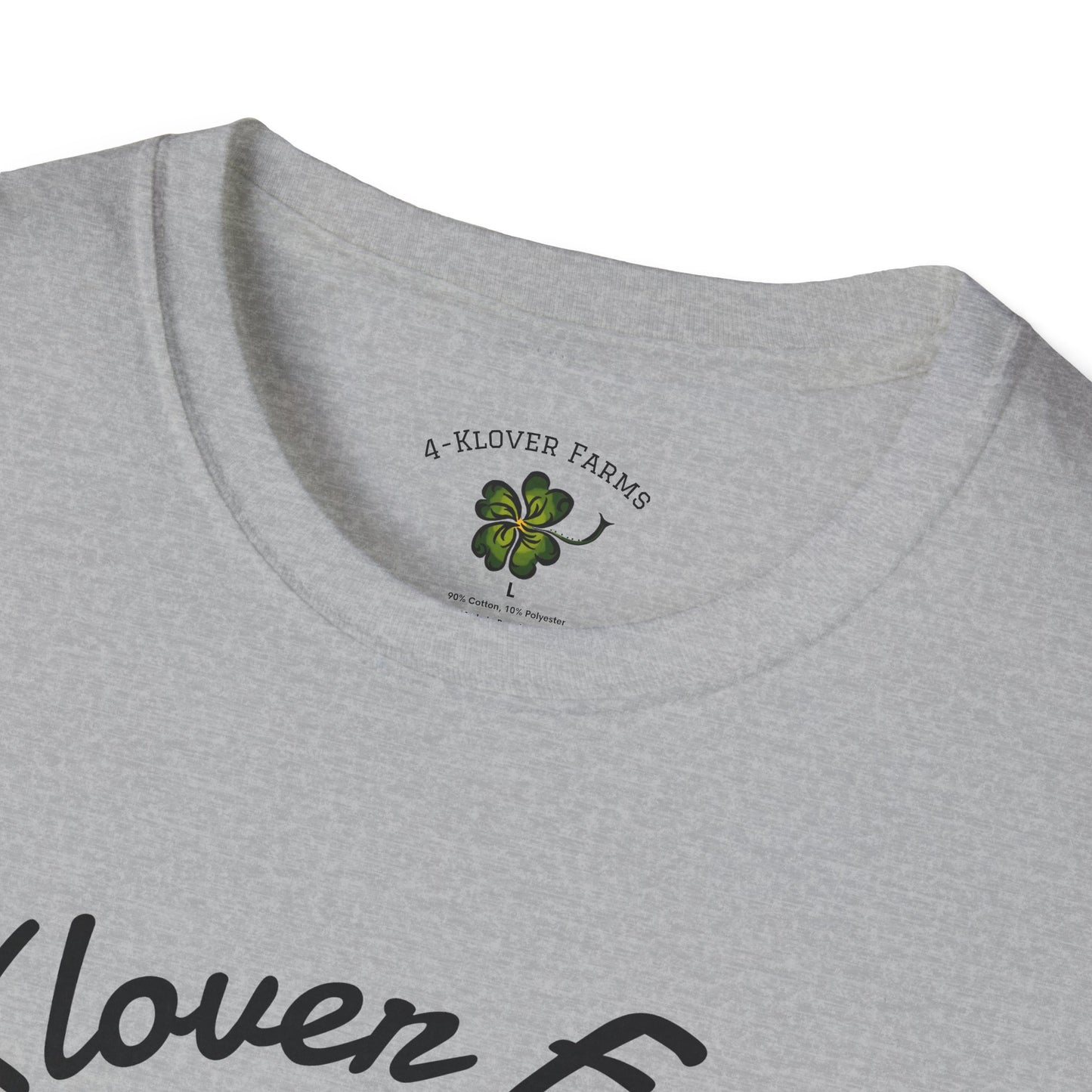 4-Klover Farm T-Shirt, Casual Wear, Gift for Farmers, Eco-Friendly Fashion