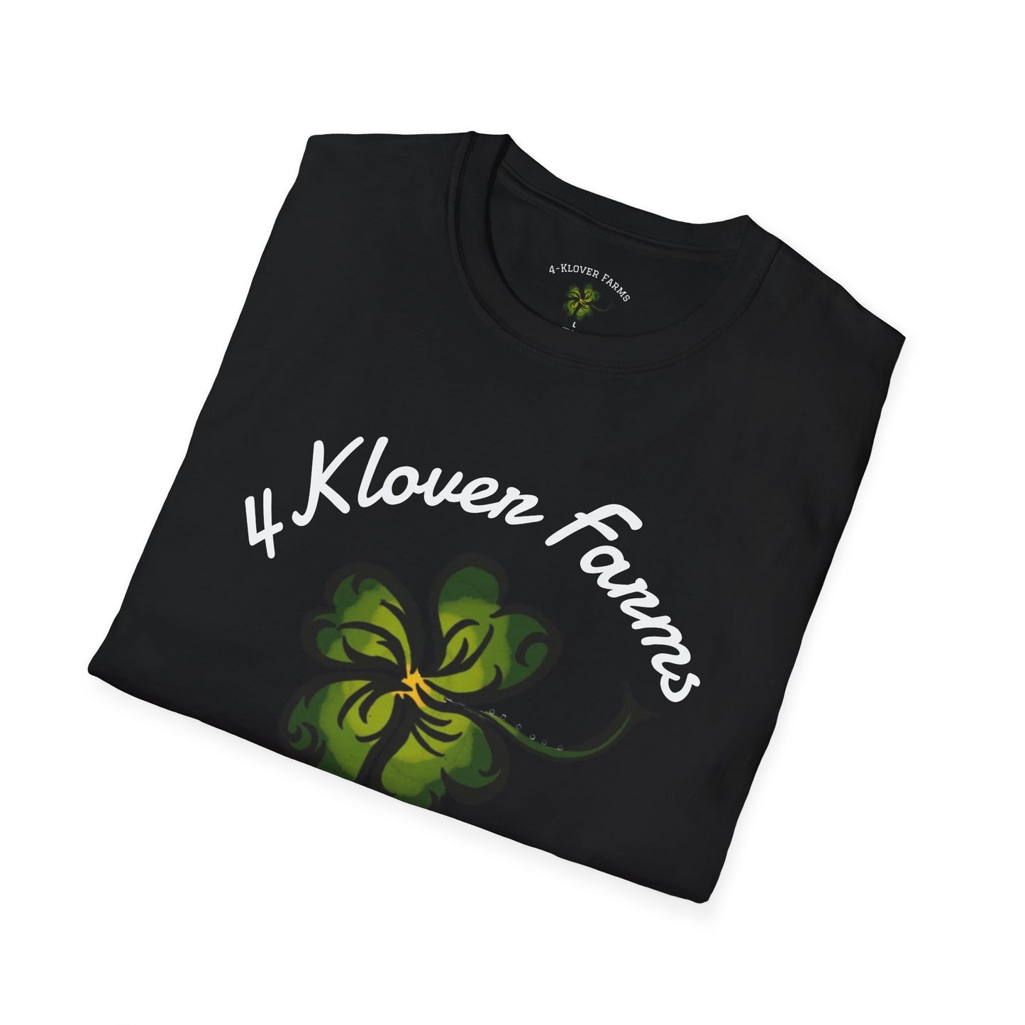 4-Klover Farm T-Shirt, Casual Wear, Gift for Farmers, Eco-Friendly Fashion