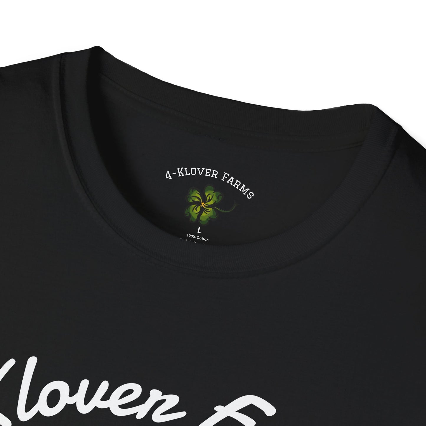4-Klover Farm T-Shirt, Casual Wear, Gift for Farmers, Eco-Friendly Fashion