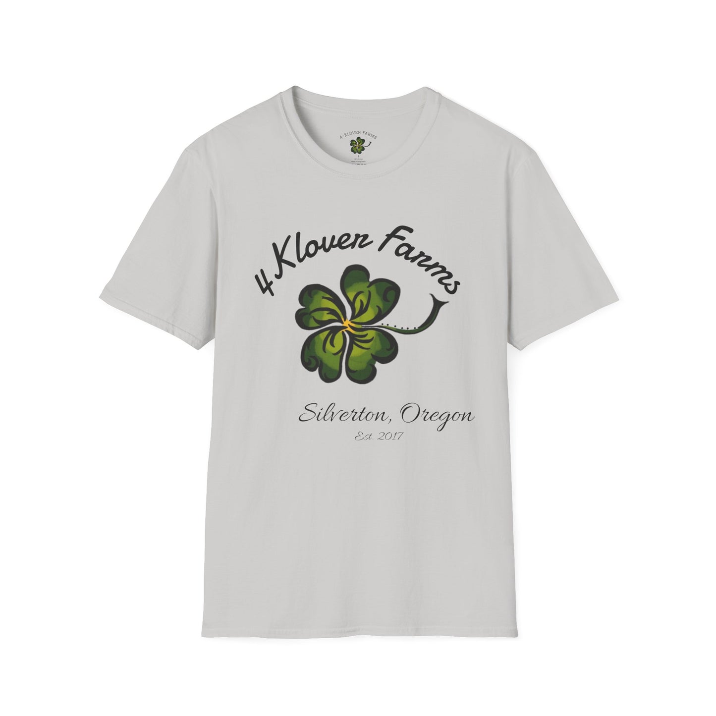 4-Klover Farm T-Shirt, Casual Wear, Gift for Farmers, Eco-Friendly Fashion