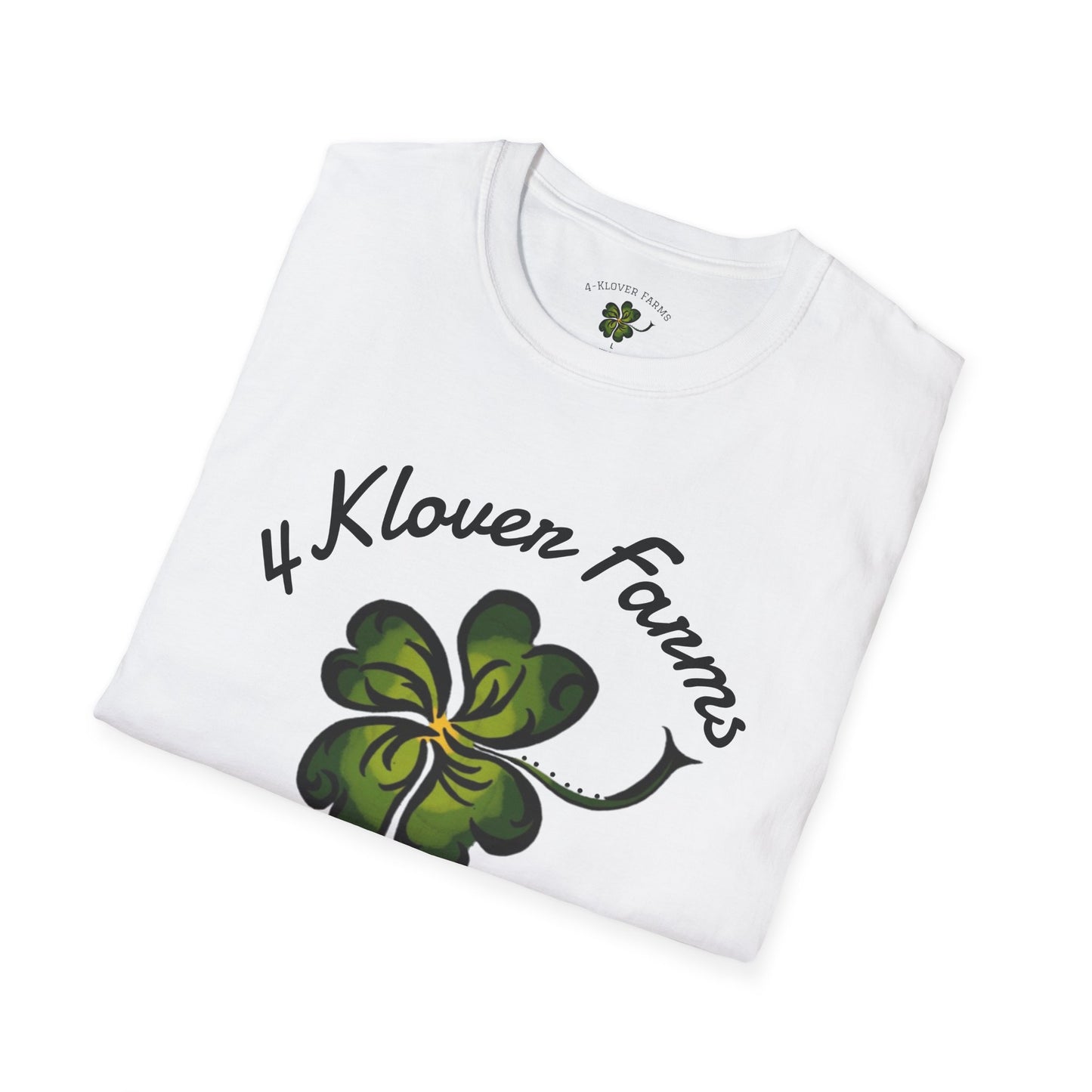 4-Klover Farm T-Shirt, Casual Wear, Gift for Farmers, Eco-Friendly Fashion